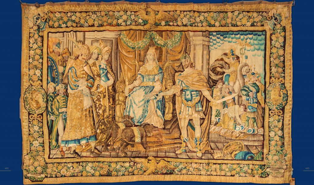 Grande tapisserie d'Aubusson, Artavasdès et Cléopâtre début 18e siècle ©Sources d’Arménie