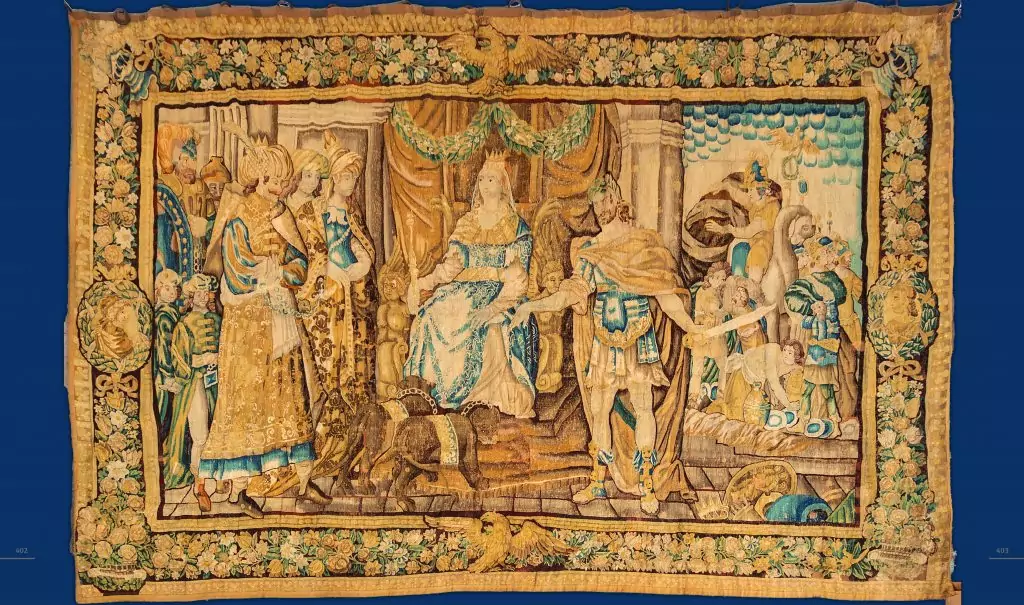 Grande tapisserie d'Aubusson, Artavasdès et Cléopâtre début 18e siècle ©Sources d’Arménie